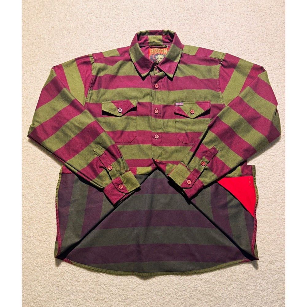 DIXXON The Krueger Flannel Shirt Freddy Nightmare Elm Street Horror Mens
